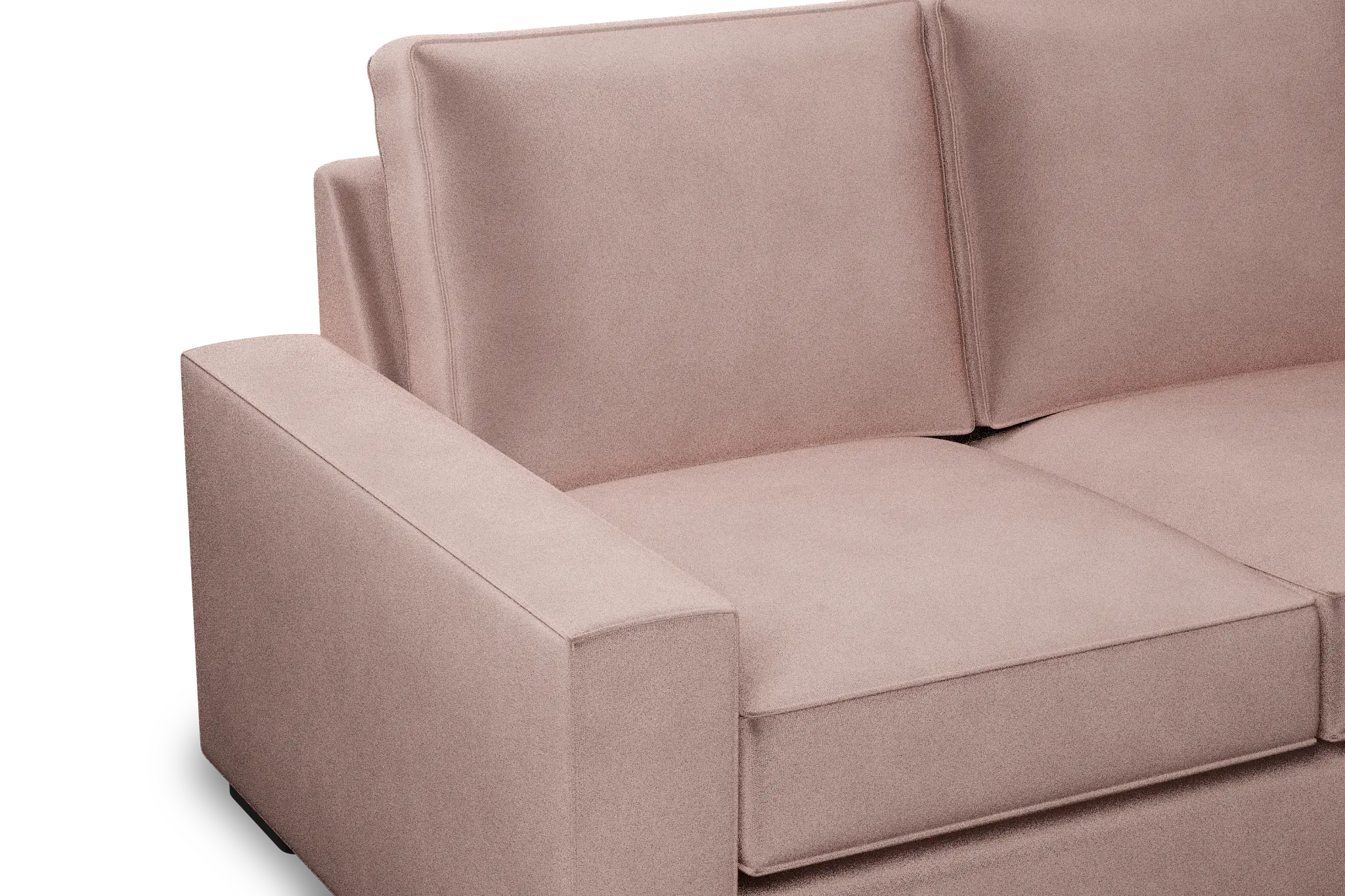 Edgewater Joya Light Pink 96" Sofa W/ 3 Cushions Edgewater Joya Light Pink 96" Sofa W/ 3 Cushions