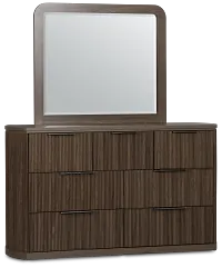 Camden Dark Tone Dresser & Mirror