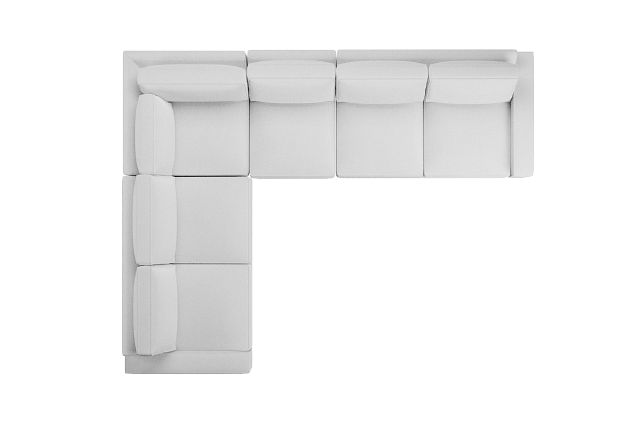 Edgewater Peyton White Medium Two-arm Sectional