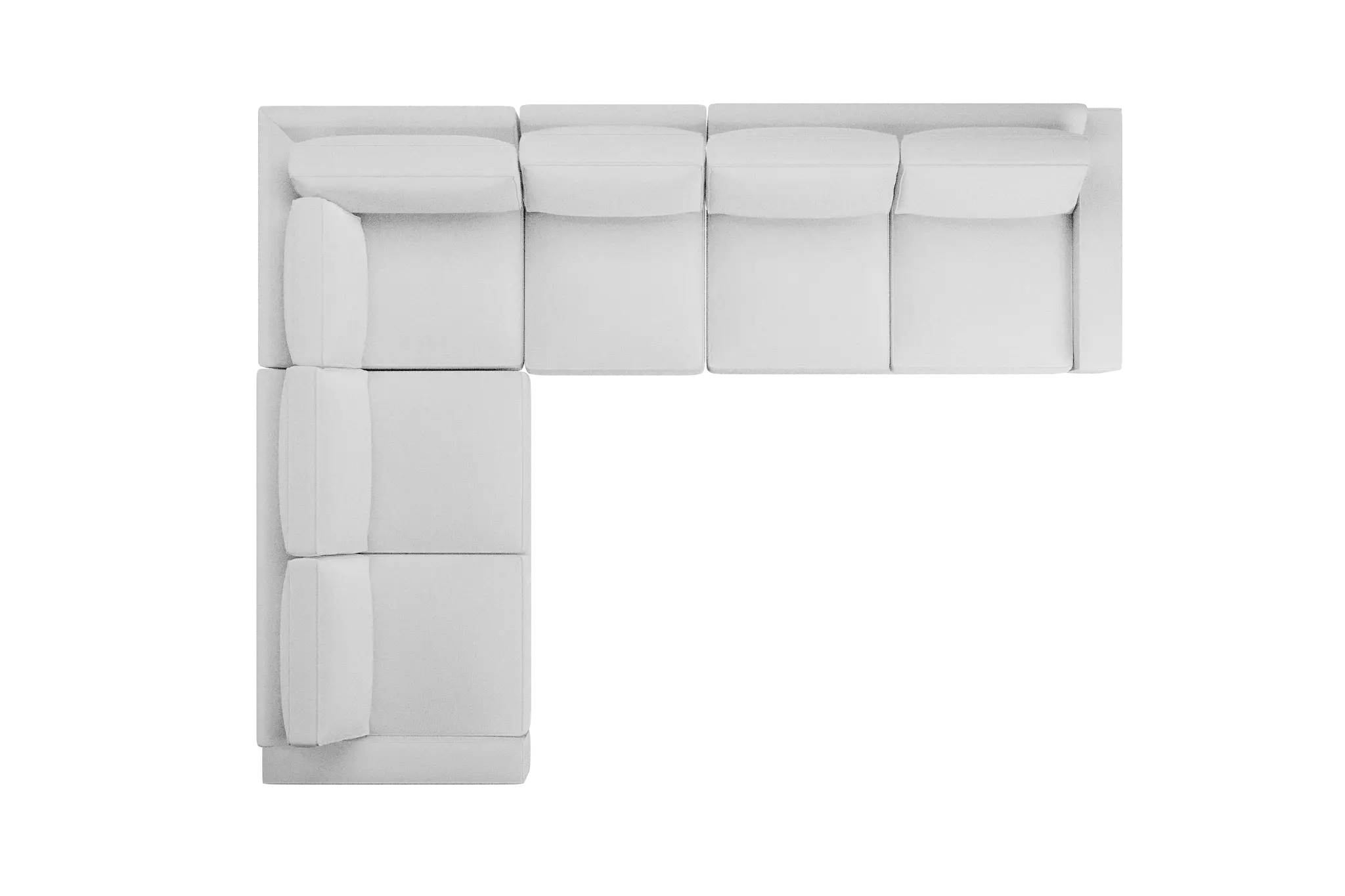 Edgewater Peyton White Medium Two-arm Sectional Edgewater Peyton White Medium Two-arm Sectional