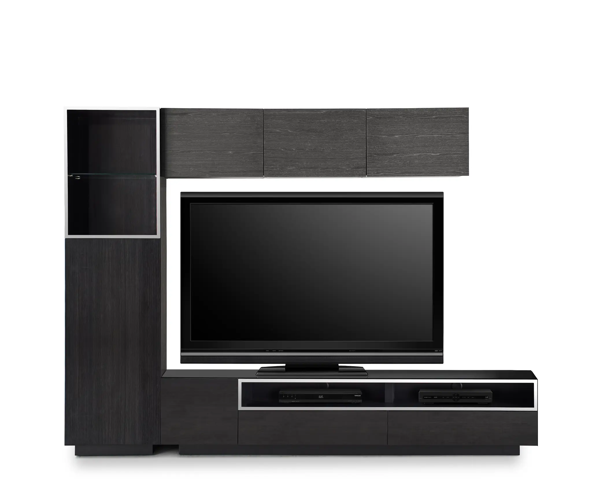 Vancouver 108" Dark Tone Dk Gray 5-piece Left Modular Wall Vancouver 108" Dark Tone Dk Gray 5-piece Left Modular Wall