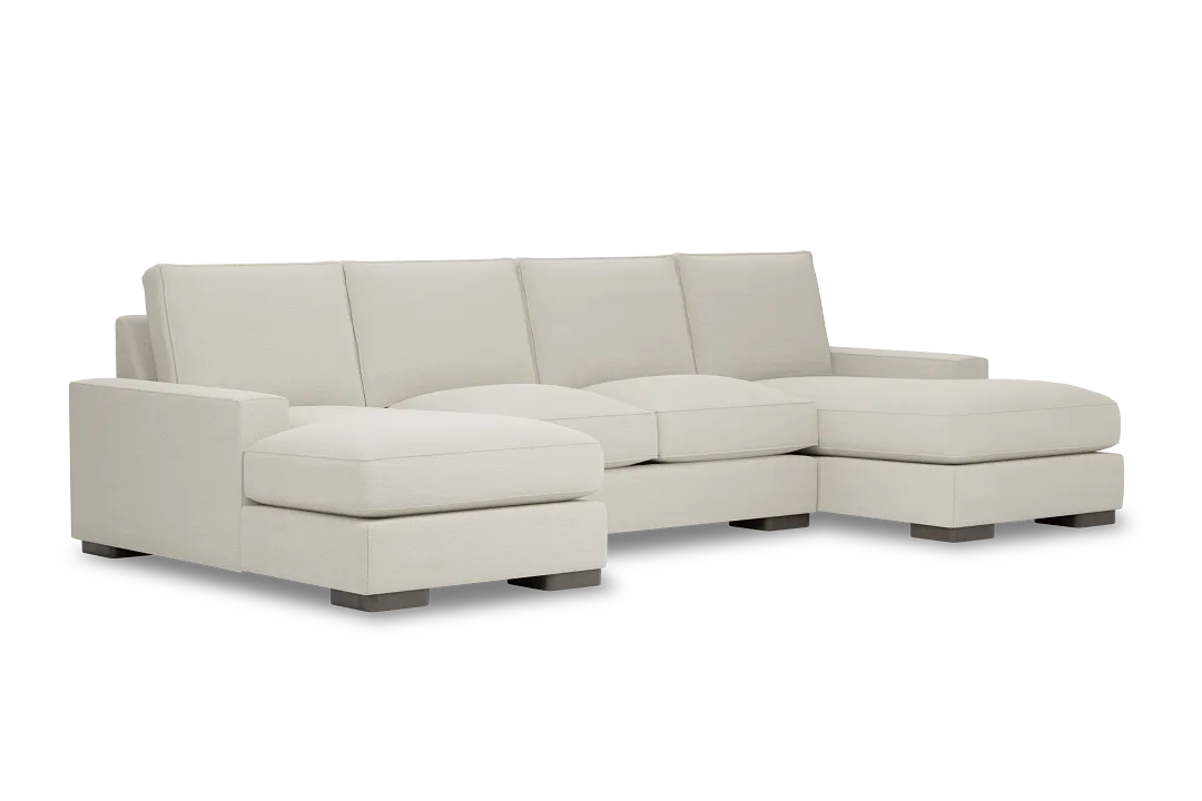 Edgewater Elite Ivory Double Chaise Sectional