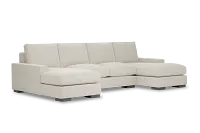 Edgewater Elite Ivory Double Chaise Sectional