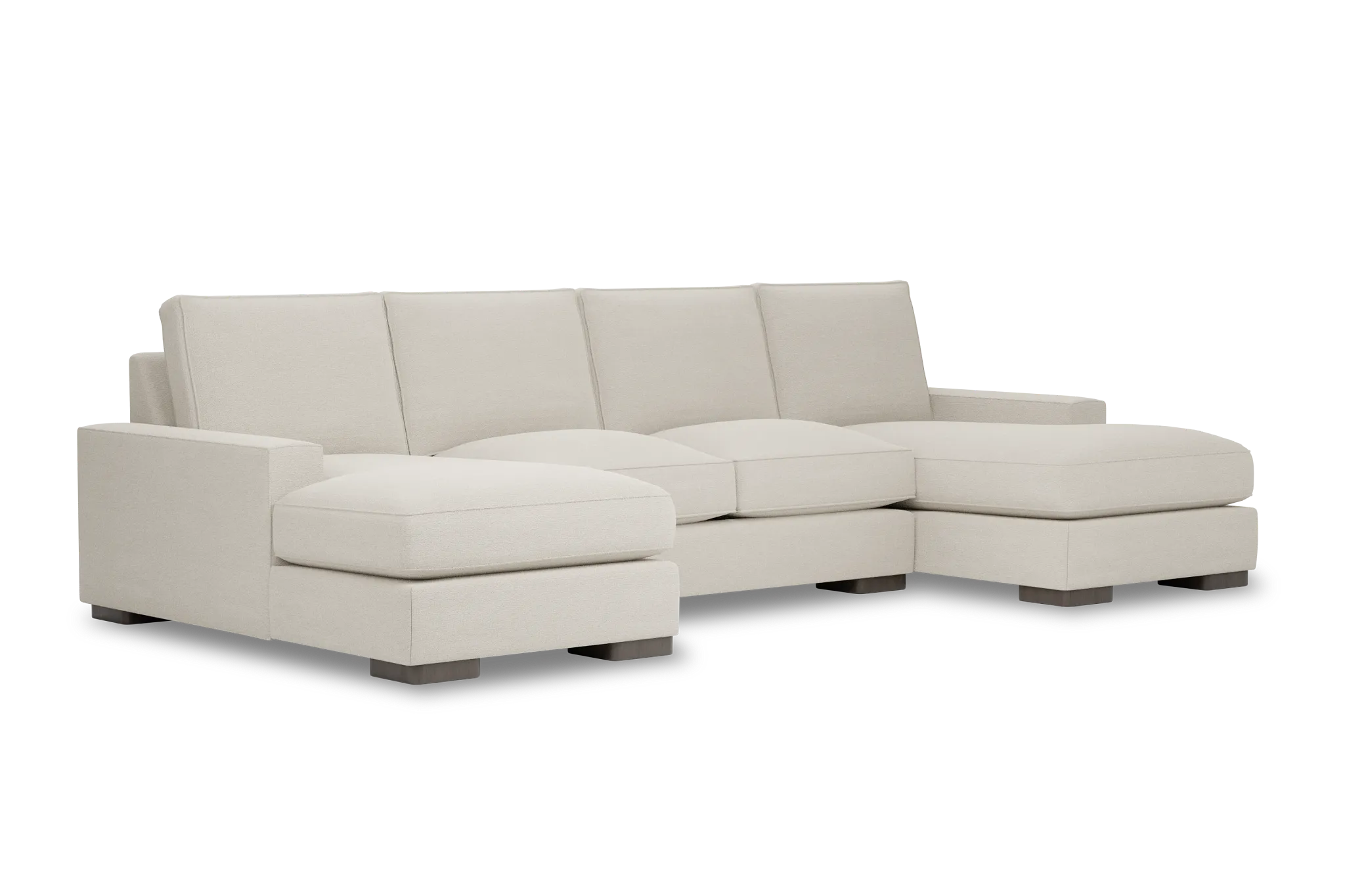Edgewater Elite Ivory Double Chaise Sectional
