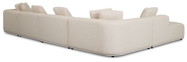 Catalina Beige Fabric Large Right Chaise Sectional
