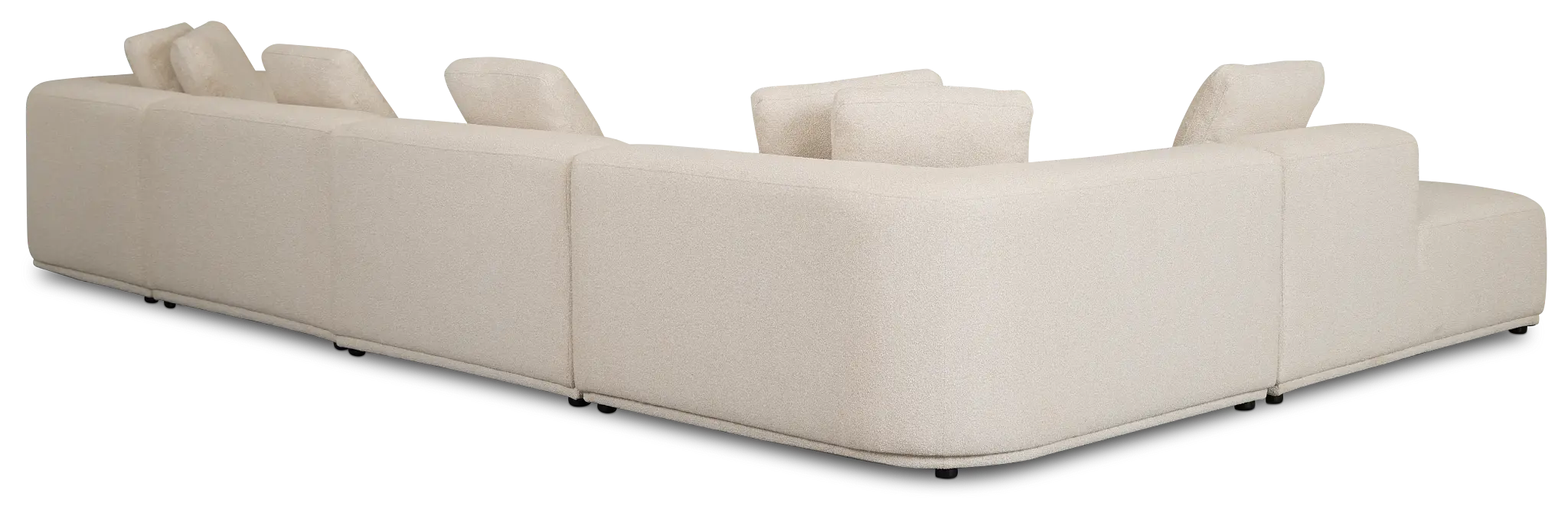 Catalina Beige Fabric Large Right Chaise Sectional Catalina Beige Fabric Large Right Chaise Sectional