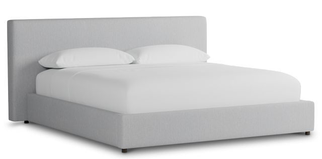 Grayton Delray Light Gray 44" Upholstered Platform Bed