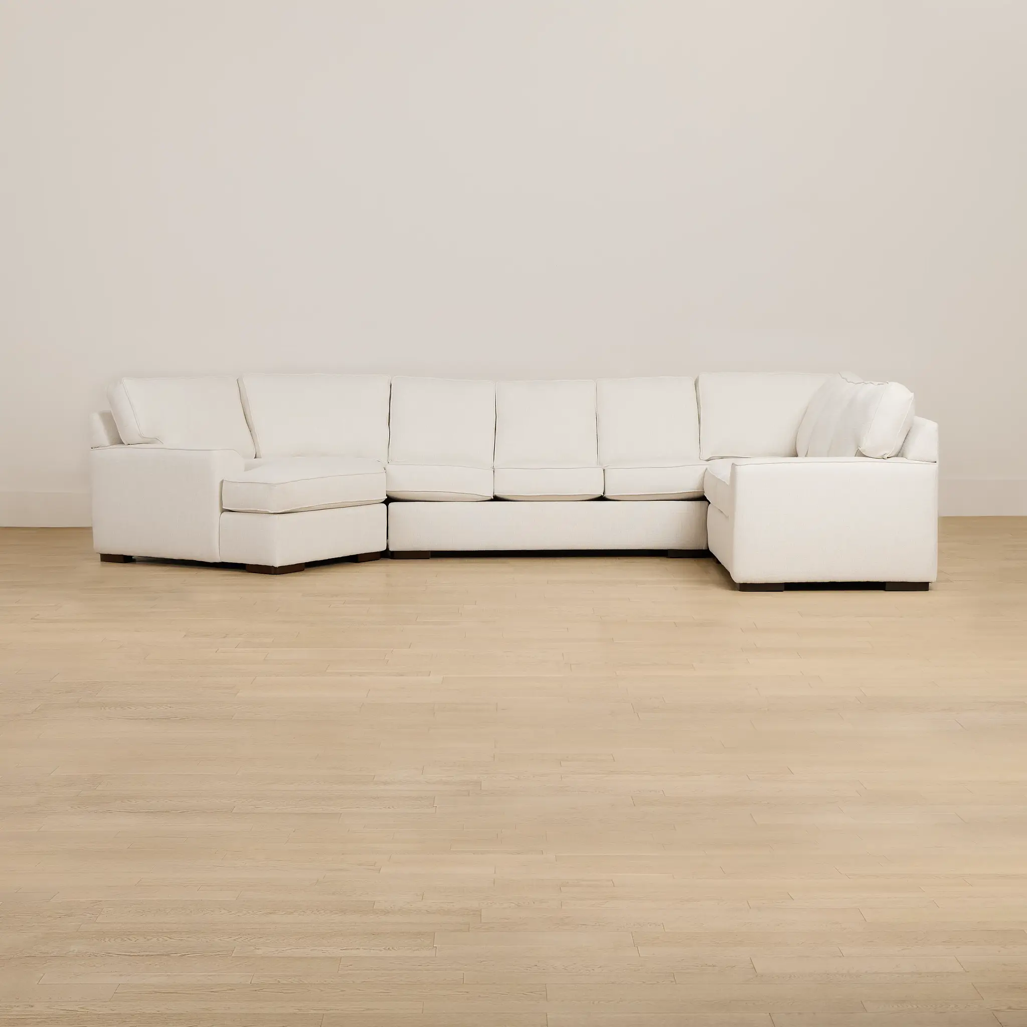 Sinclair Light Beige Fabric Left Cuddler Memory Foam Sleeper Sectional Sinclair Light Beige Fabric Left Cuddler Memory Foam Sleeper Sectional