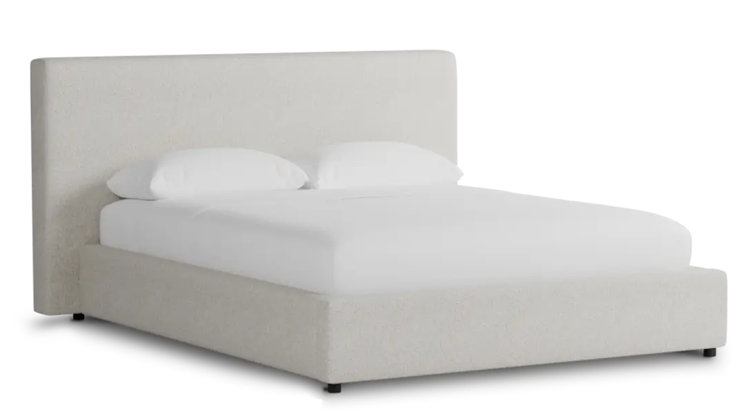 Grayton Gellar Beige 44" Upholstered Platform Bed Grayton Gellar Beige 44" Upholstered Platform Bed