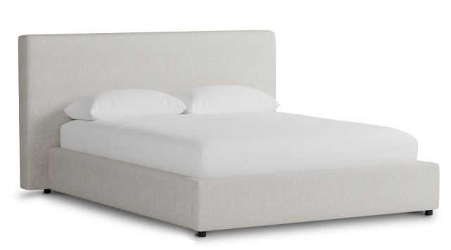 Grayton Gellar Beige 44" Upholstered Platform Bed