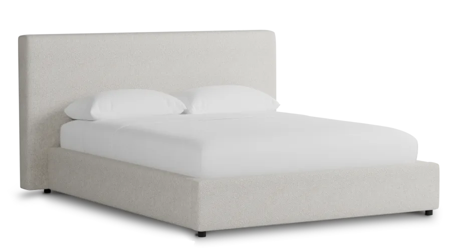 Grayton Gellar Beige 44" Upholstered Platform Bed