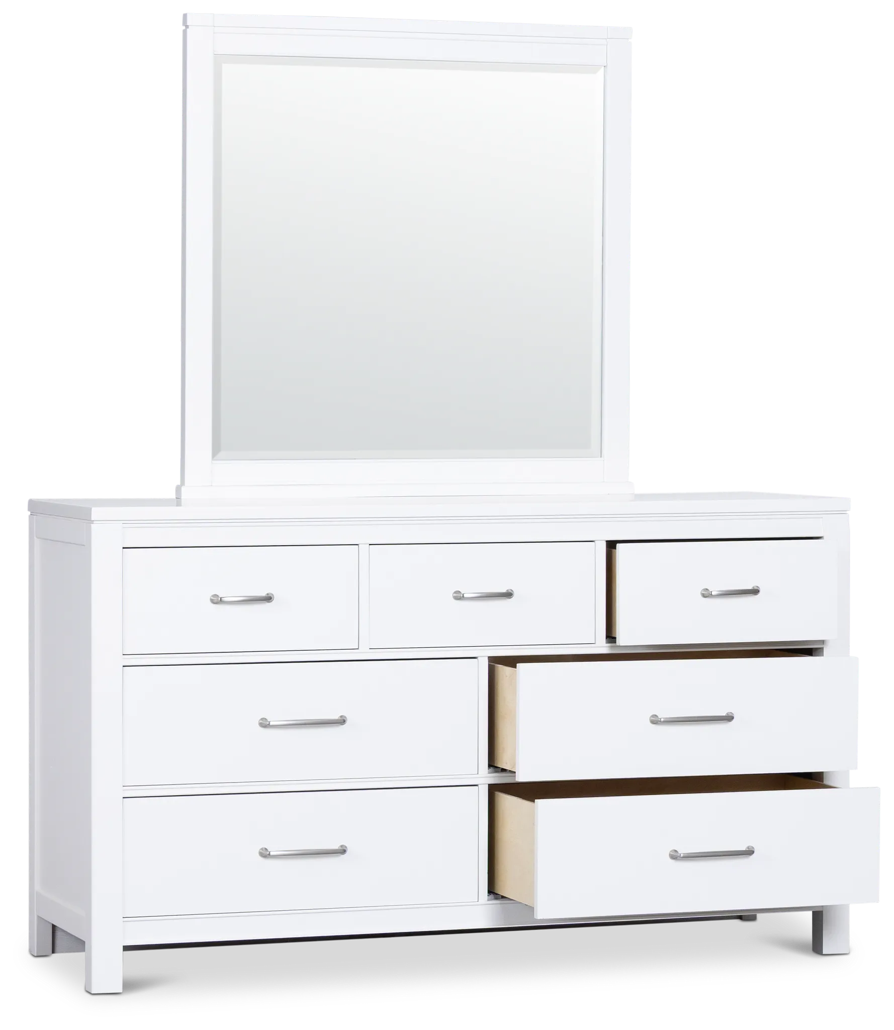 Carolina White Dresser & Mirror