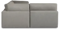 Grant Light Gray Fabric 4-piece Modular Sectional