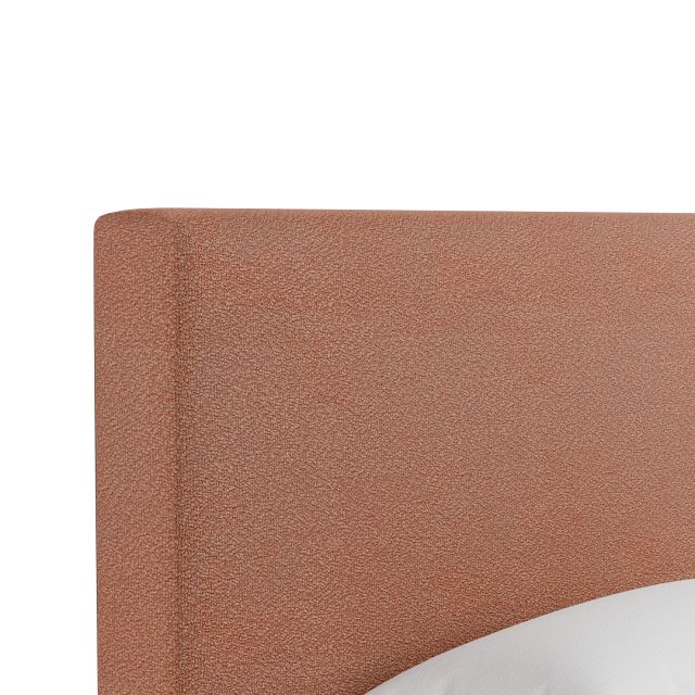 Grayton Sutton Orange 54" Upholstered Platform Bed