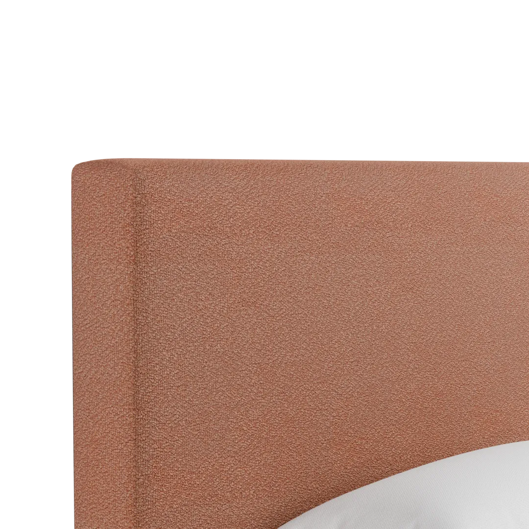 Grayton Sutton Orange 54" Upholstered Platform Bed