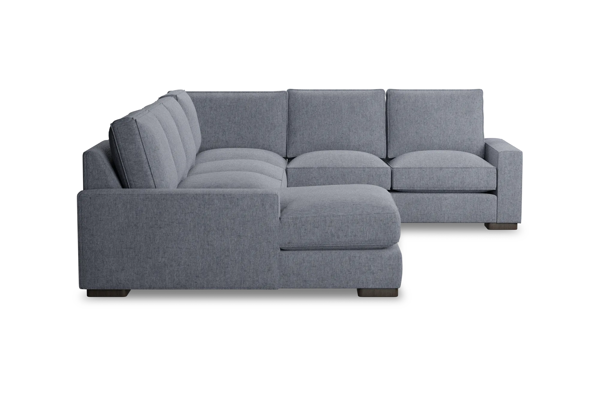 Edgewater Elevation Gray Medium Left Chaise Sectional