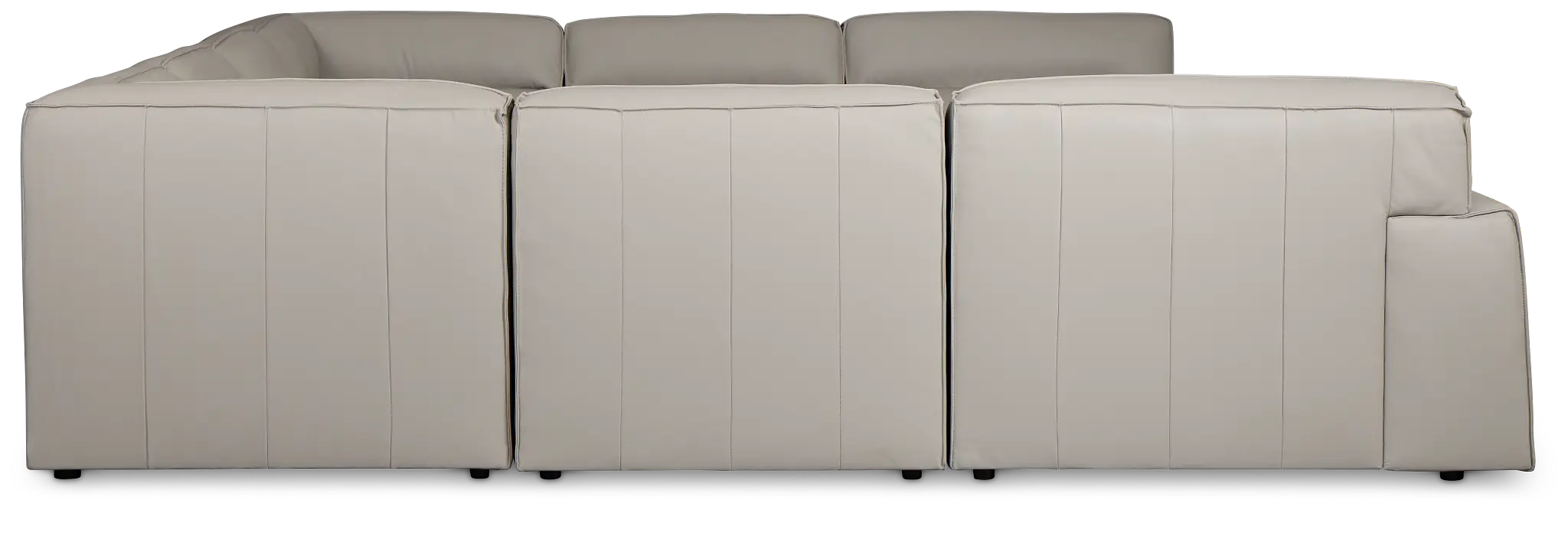 Blanca Gray Leather 8-piece Modular Sectional Blanca Gray Leather 8-piece Modular Sectional