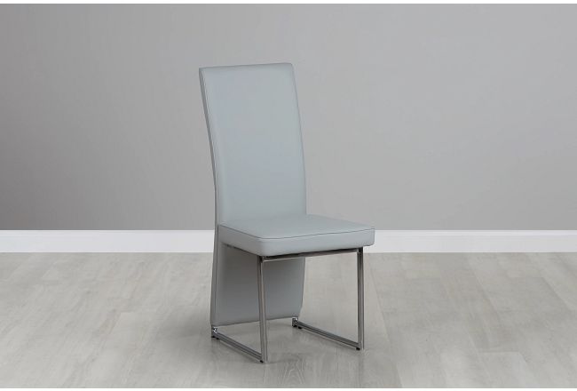 Paris Light Gray Upholstered Side Chair