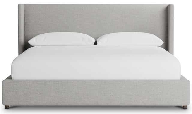 Captiva Maguire Gray 48" Upholstered Shelter Bed