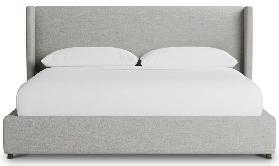 Captiva Maguire Gray 48" Upholstered Shelter Bed