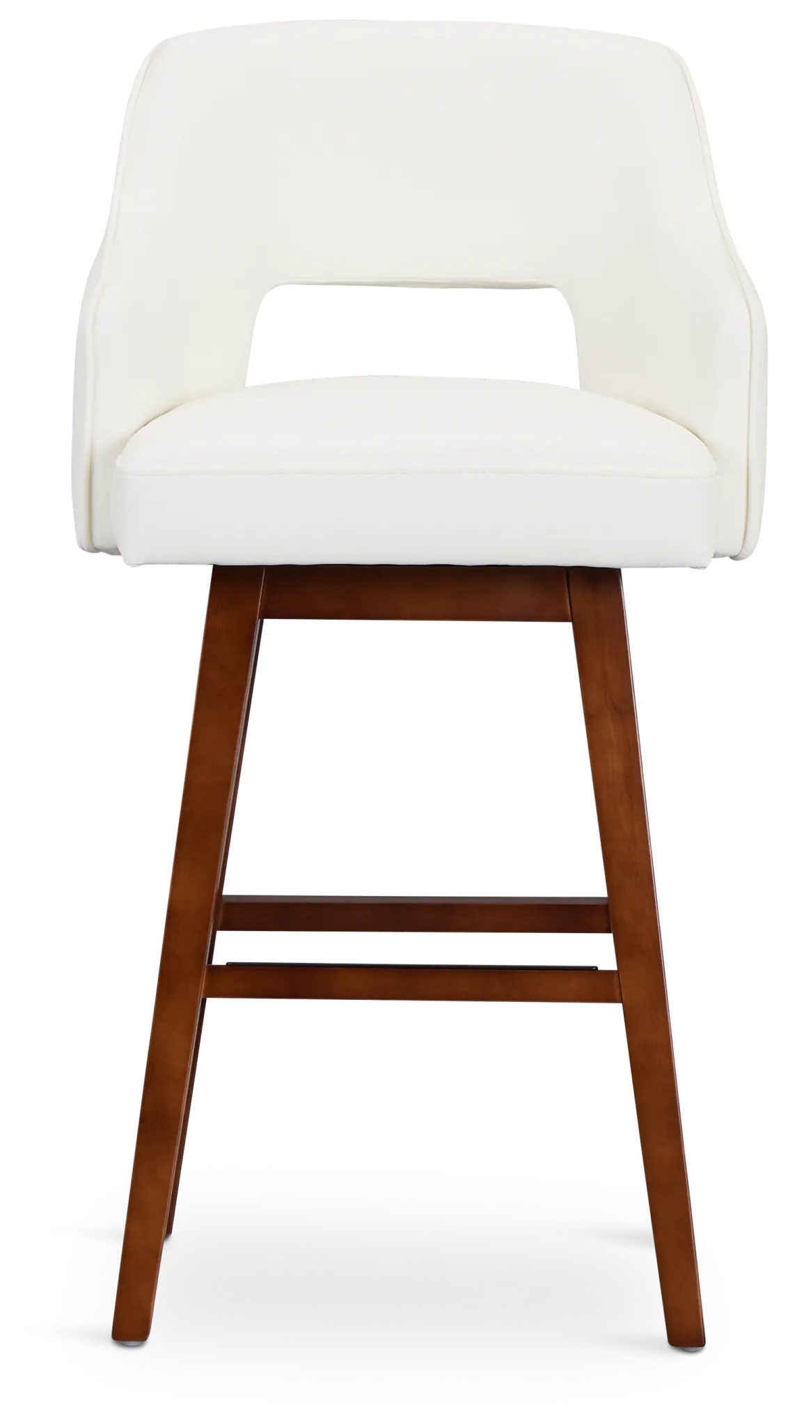 Oberlin White Micro 30" Swivel Barstool