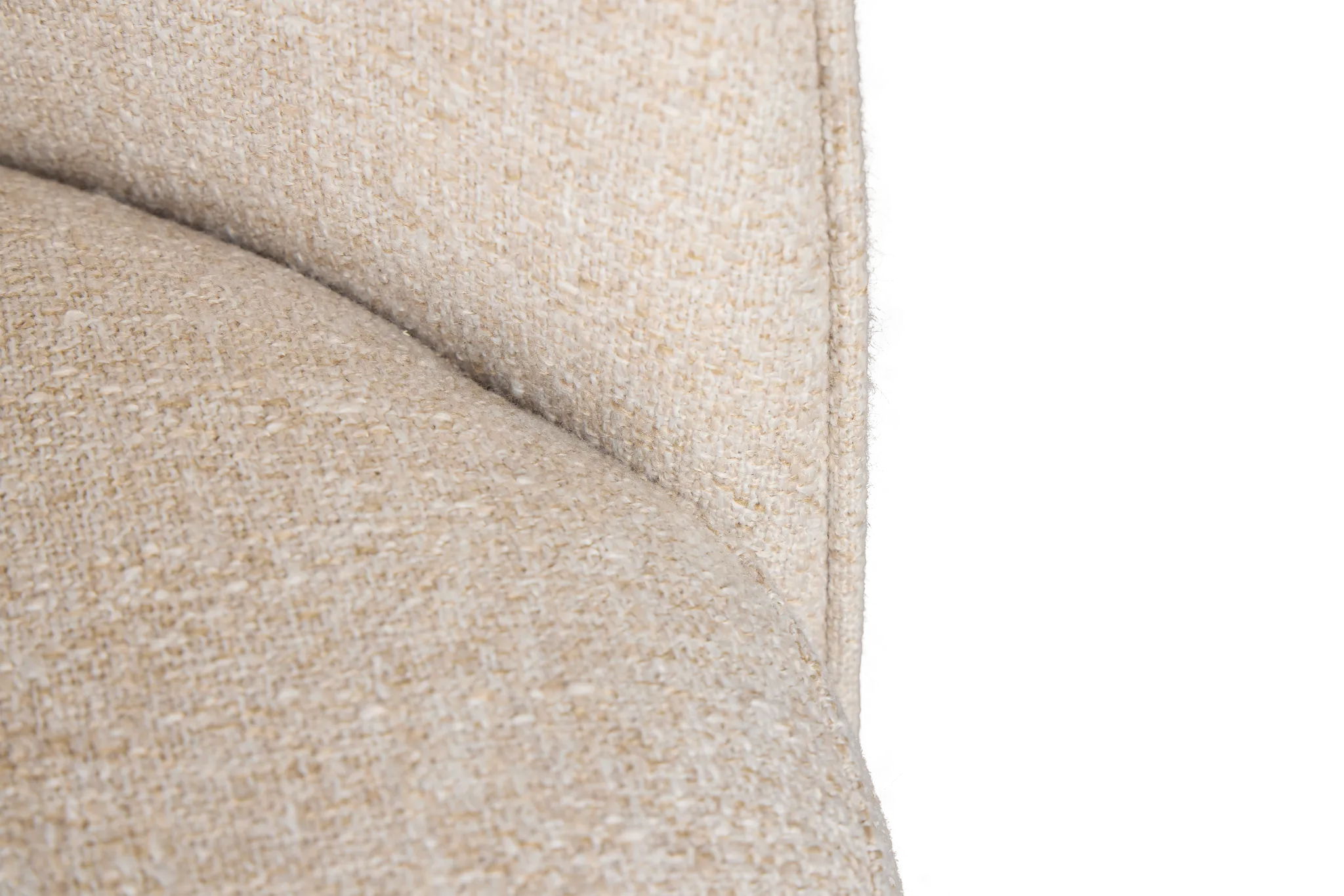 Claude Beige Round Upholstered Side Chair