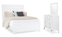 Seabrook White Large Panel Bedroom