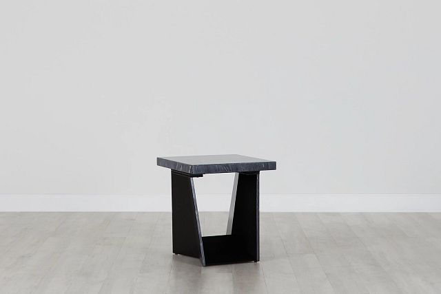 Auburn Dark Gray Marble Square End Table (0)