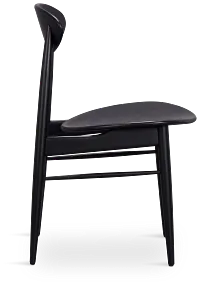 Brisbane Black Wood Side Chair