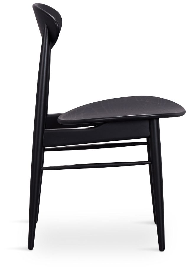 Brisbane Black Wood Side Chair