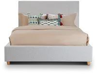 Chelsea Light Gray Uph Platform Bed