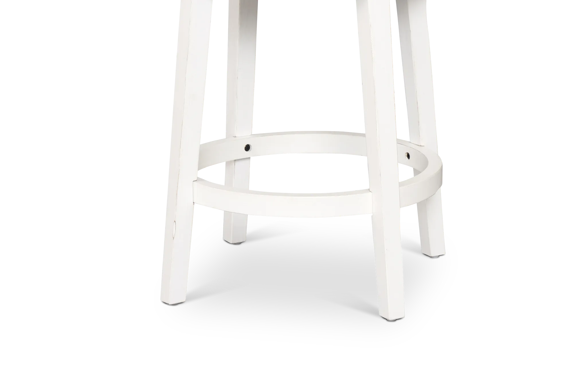 Sanibel Ivoryfabric 24" Upholstered Swivel Barstool