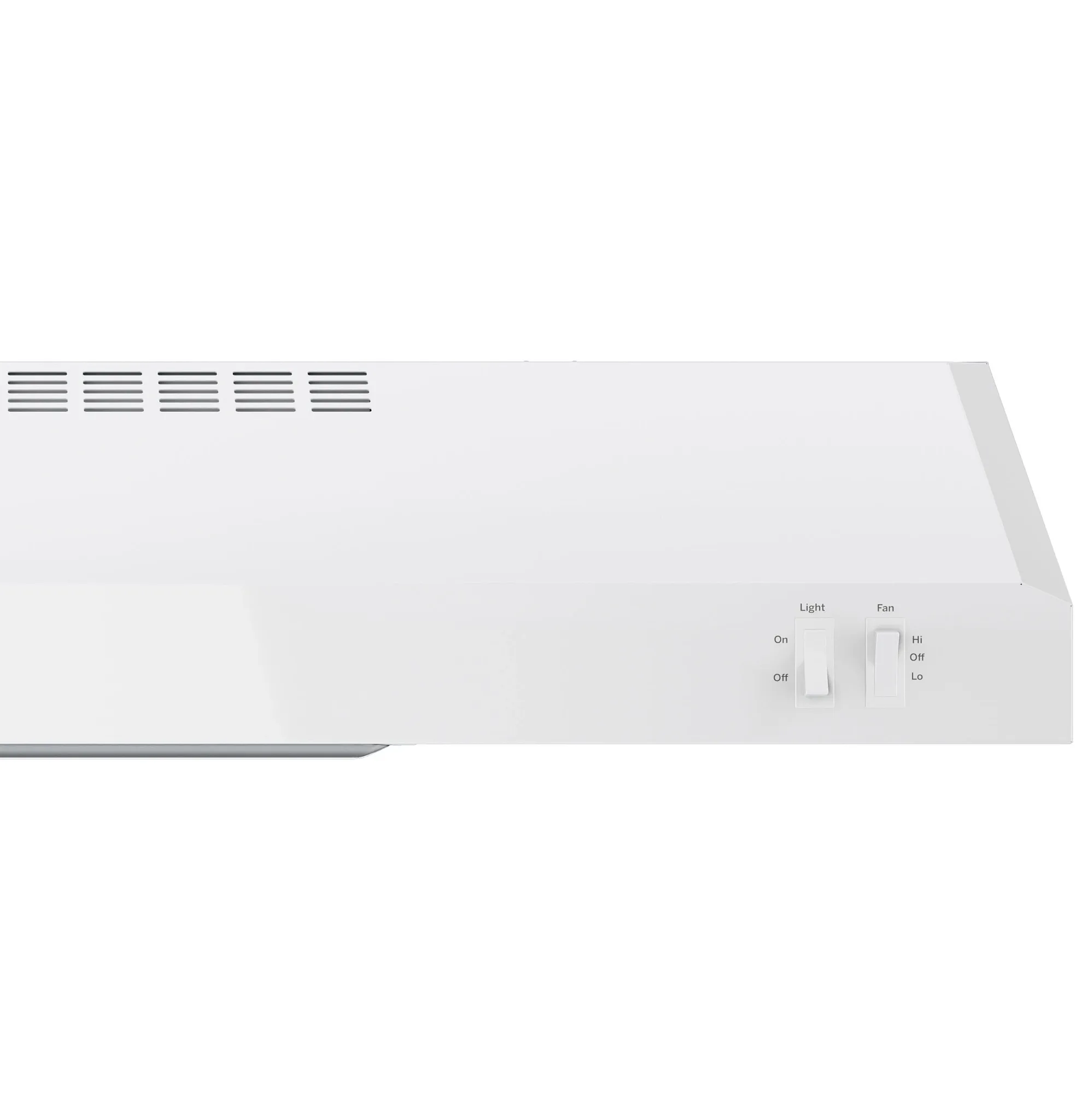 Ge 3300 Series White 30" Wall Mount Canopy Hood