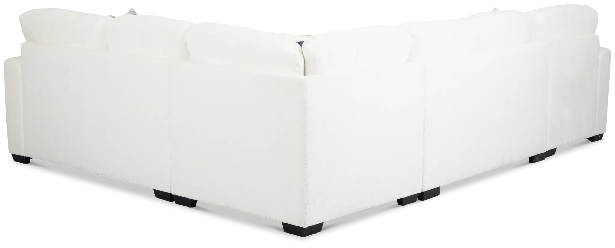 Everly White Fabric Medium Left Chaise Storage Sectional Everly White Fabric Medium Left Chaise Storage Sectional