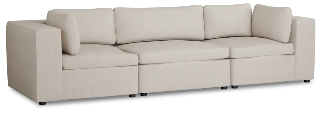 Destin Sutton Beige Fabric 3-piece Modular Sofa Destin Sutton Beige Fabric 3-piece Modular Sofa