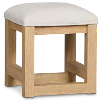 Lyndie Light Tone Uph Vanity Stool