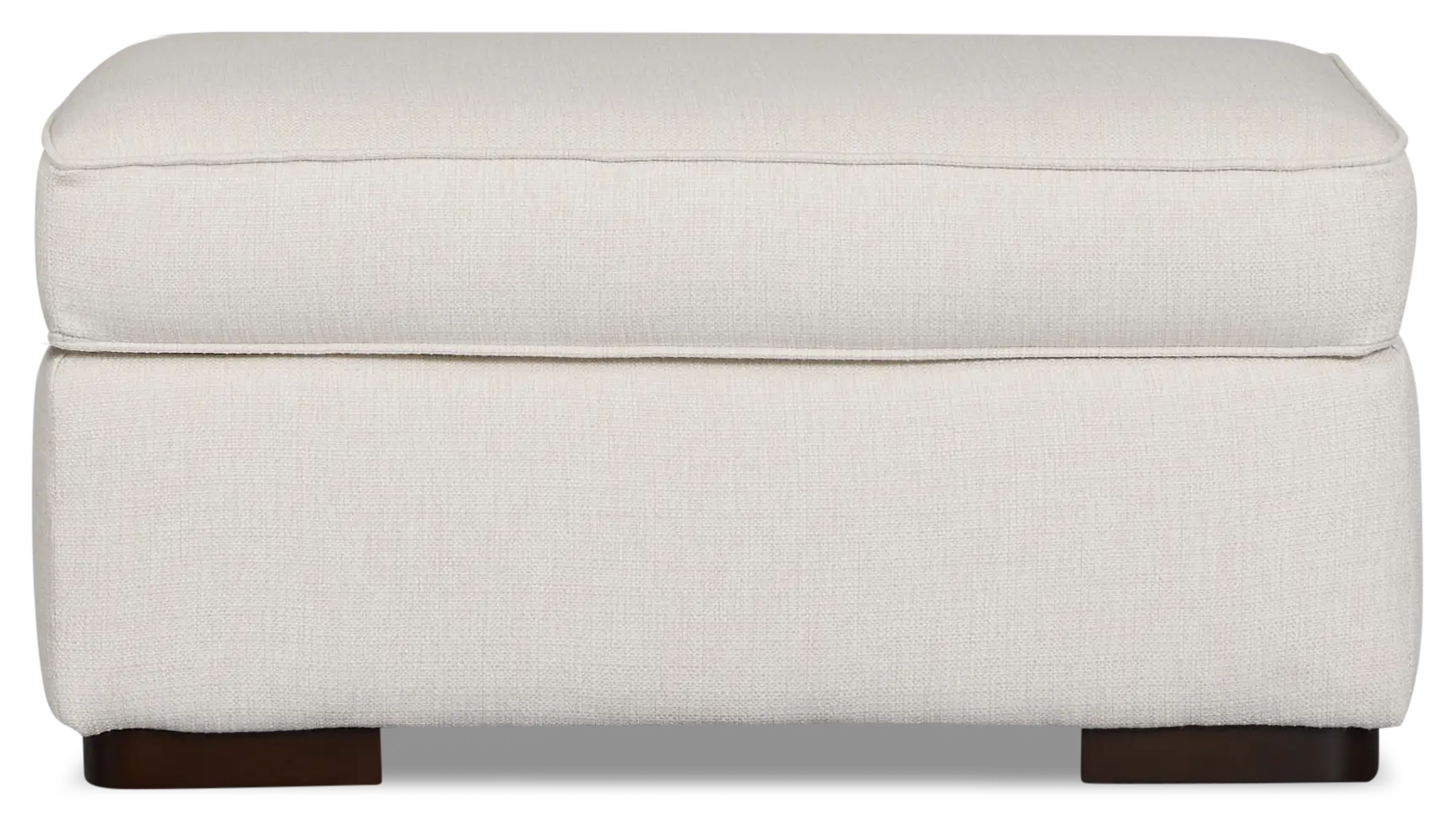 Sinclair Light Beige Fabric Ottoman Sinclair Light Beige Fabric Ottoman