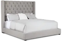 Lacey Gray Uph Platform Bed