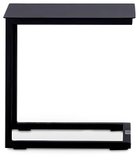 Malaga Black Aluminum C-table