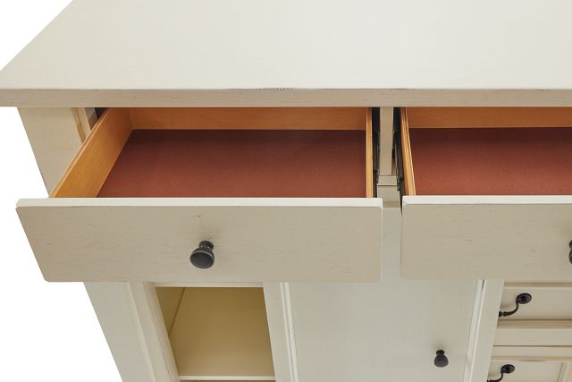 Stoney White Door Chest