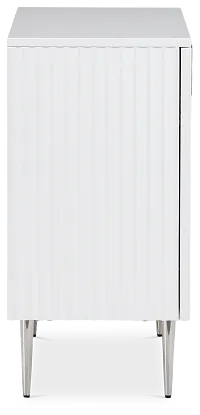 Surge White Two-door Cabinet