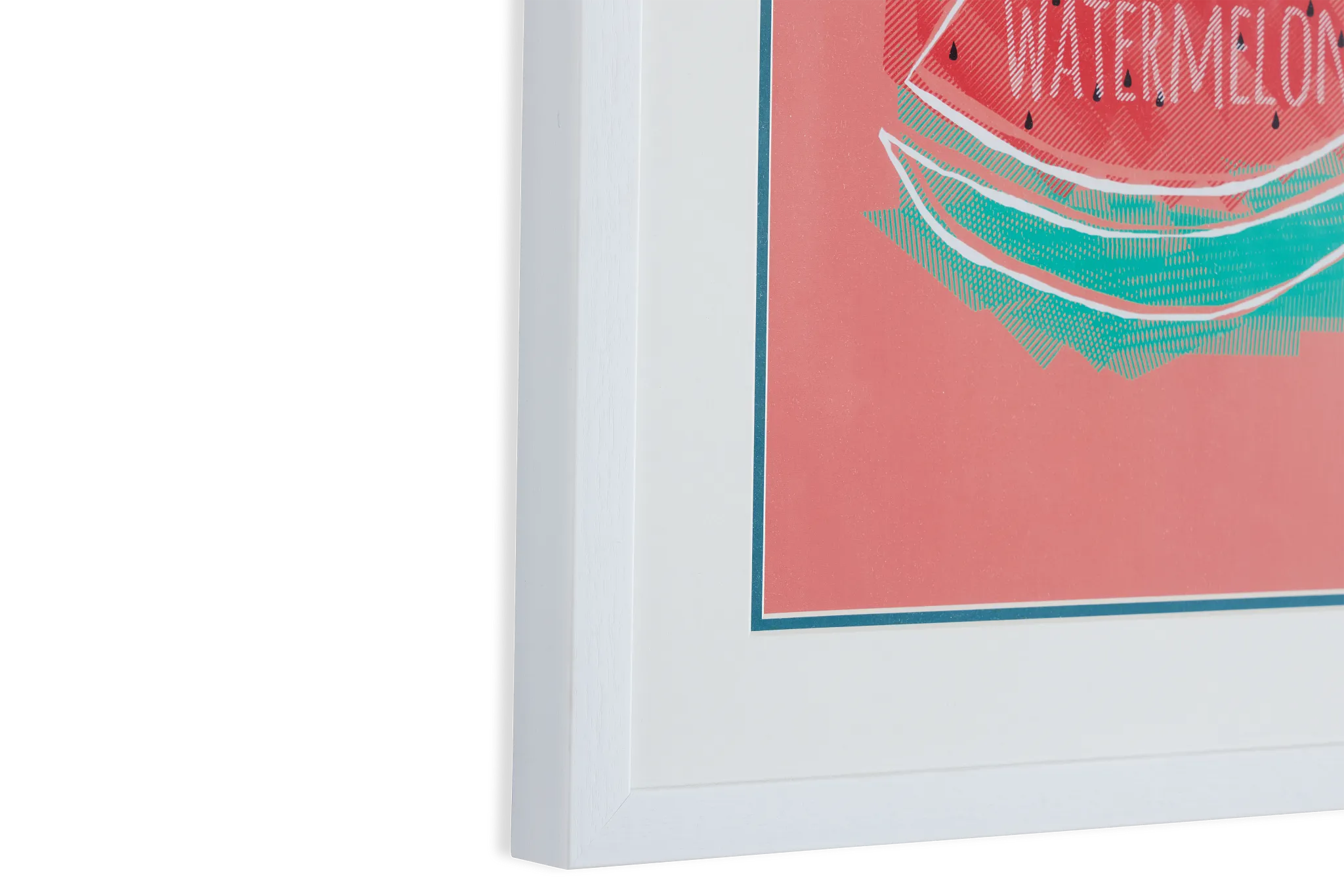 Watermelon Multicolored Framed Wall Art