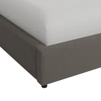 Grayton Elite Dark Gray 54" Upholstered Platform Bed
