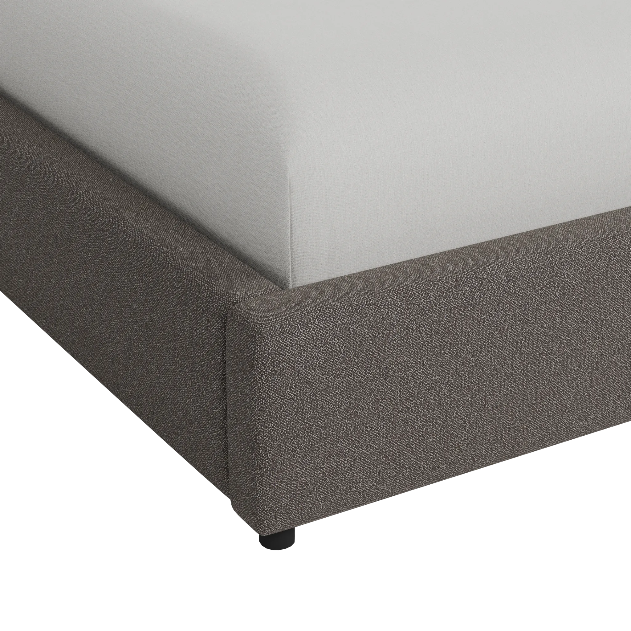 Grayton Elite Dark Gray 54" Upholstered Platform Bed