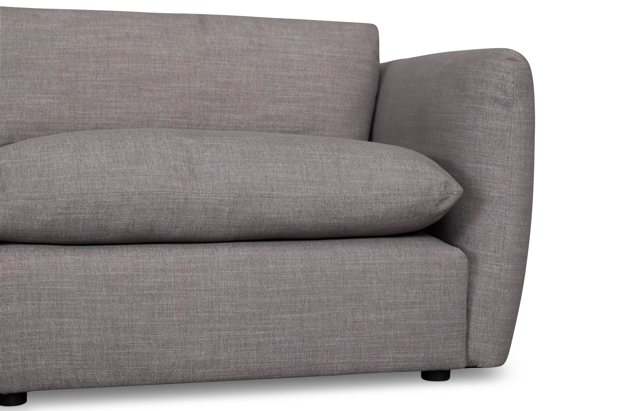 Serena Gray Fabric 5-piece Left Facing Bumper Sectional Serena Gray Fabric 5-piece Left Facing Bumper Sectional