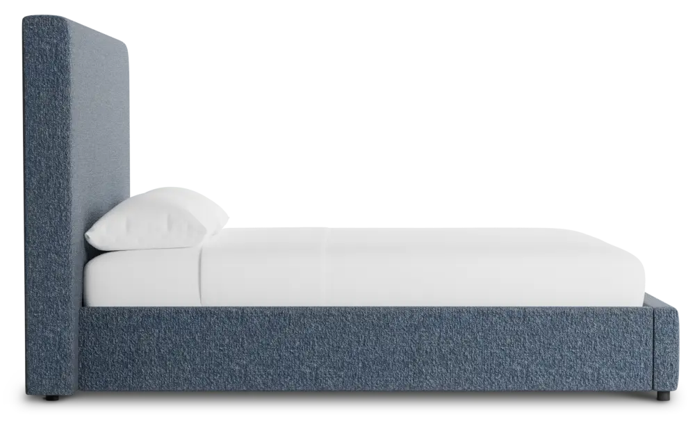 Grayton Maguire Blue 54" Upholstered Platform Bed Grayton Maguire Blue 54" Upholstered Platform Bed