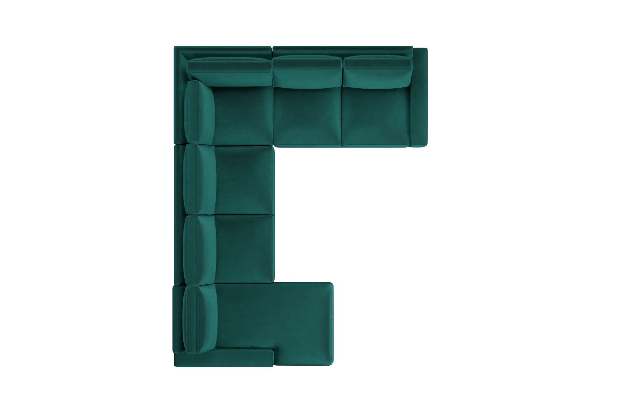 Edgewater Joya Green Medium Left Chaise Sectional Edgewater Joya Green Medium Left Chaise Sectional