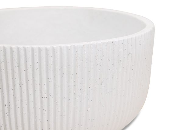 Yara White Small Planter