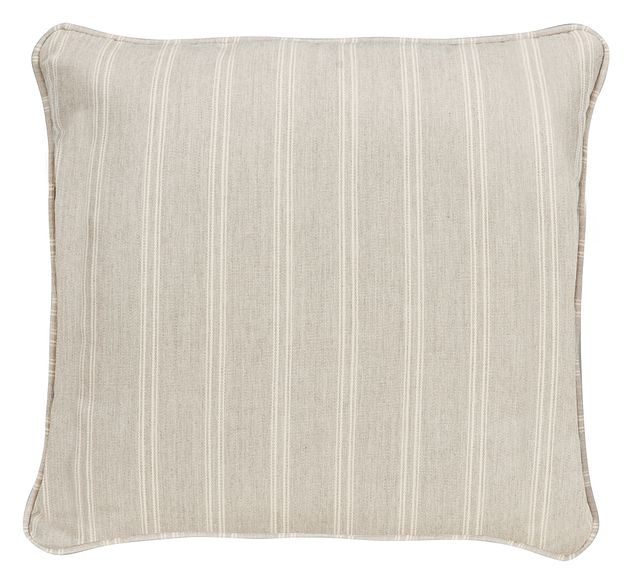 Espadrille Light Gray 18" Indoor/outdoor Accent Pillow