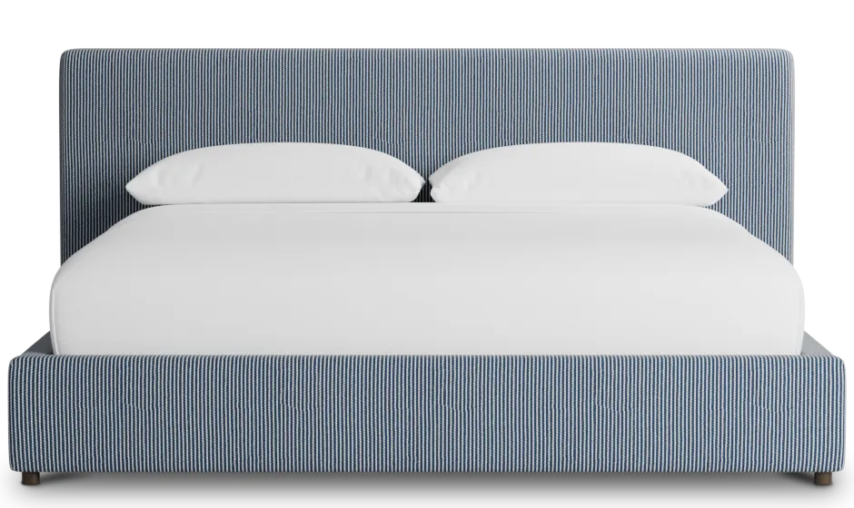 Grayton Lucy Navy 44" Upholstered Platform Bed